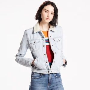 Levi’s Orange Tab Sherpa Trucker Denim Jacket